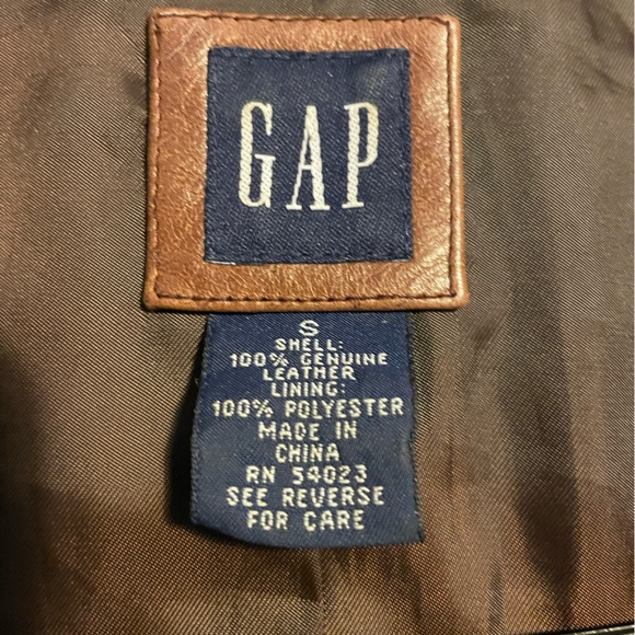 Gap vintage brown leather blazer, size small. Rachel Green jacket alternative - Picture 9 of 13